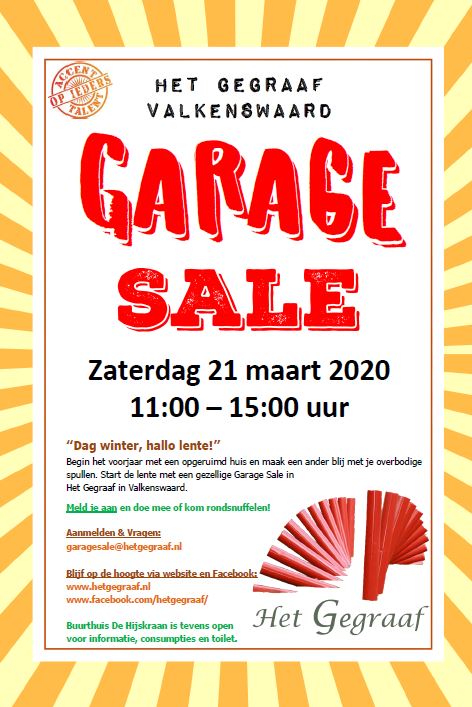 poster Garagesale Het Gegraaf