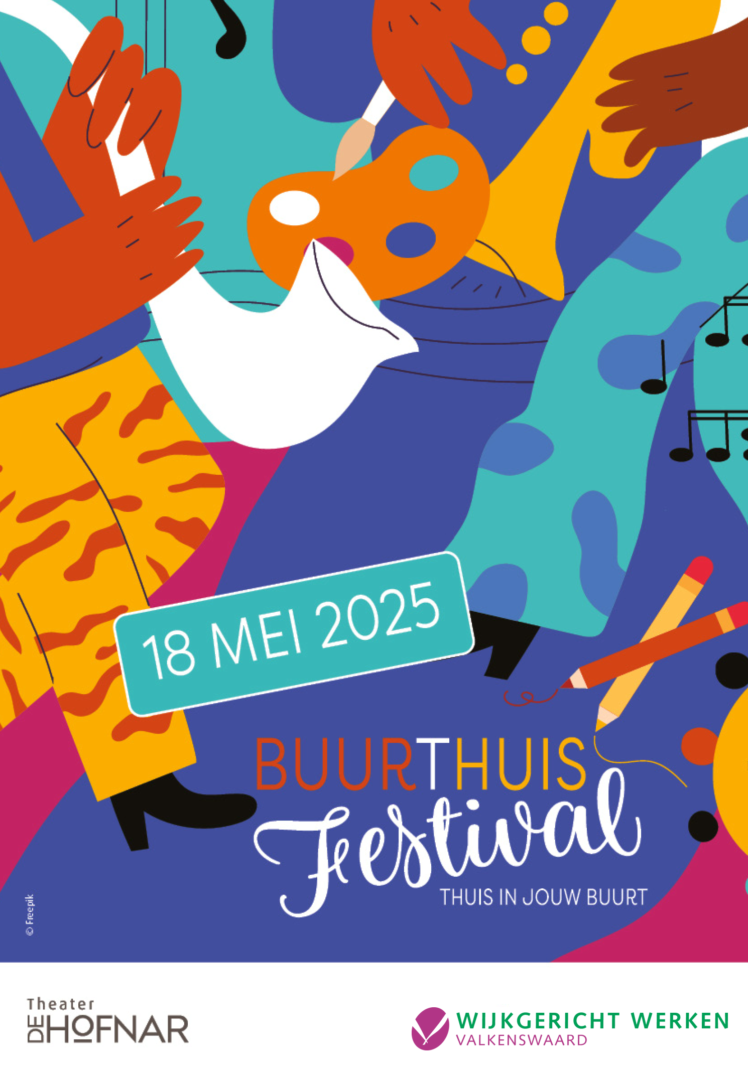 Buurthuis festival in 6 buurthuizen tegelijk